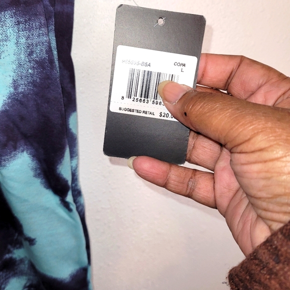 Hurley Blue Print Pattern SS Big Boy Top Tee T-Shirt Size L (Ages 12-13) BlueNWT - Picture 7 of 10